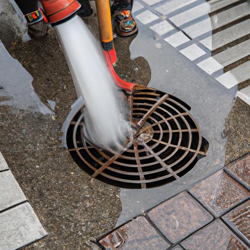 Efficient drain cleaning using hydro jetting to remove stubborn clogs in shopping centers.