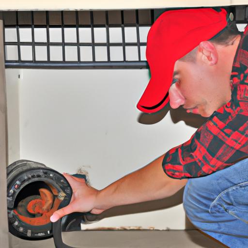 A rooter service technician conducting a thorough inspection to identify a stubborn drain clog.