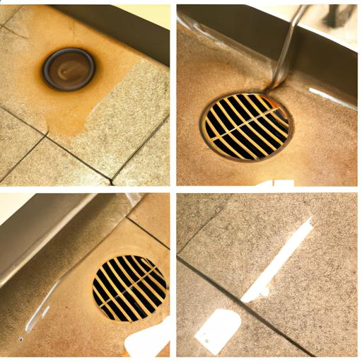 Transforming shopping mall drains: Before and after professional drain cleaning.