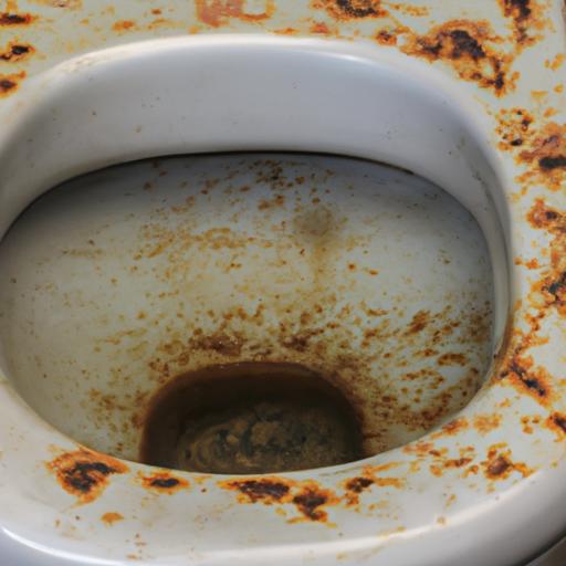 Rust can damage the surface of your toilet bowl, leading to potential leaks