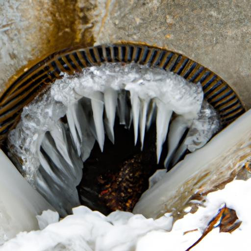 Frozen Sewer Line