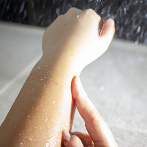The effects of hard water on skin: dryness and itchiness.