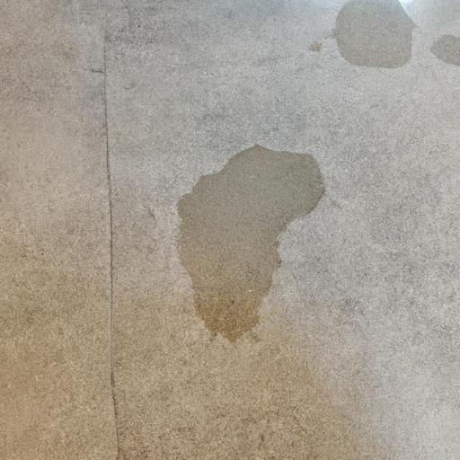 Warm spots on the floor - evidence of a potential slab leak