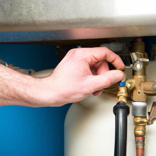 Adjusting the gas valve to eliminate clicking sounds in the water heater.