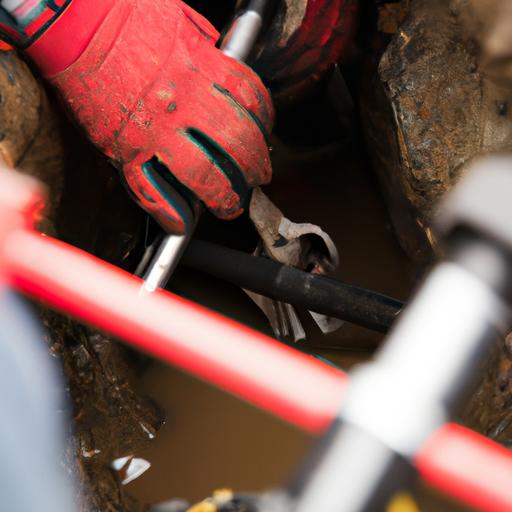 A skilled technician from Rocky Mountain Plumbing and Drain Cleaning conducting a thorough inspection of a sewer line using specialized tools.